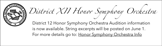 2015 District 12 Honor Symphony Orchestra