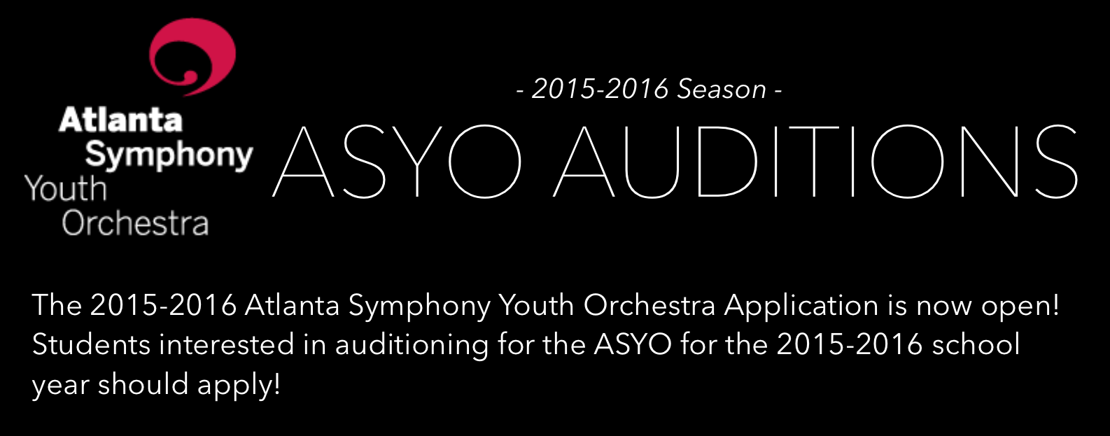 ASYO Application Now Open!